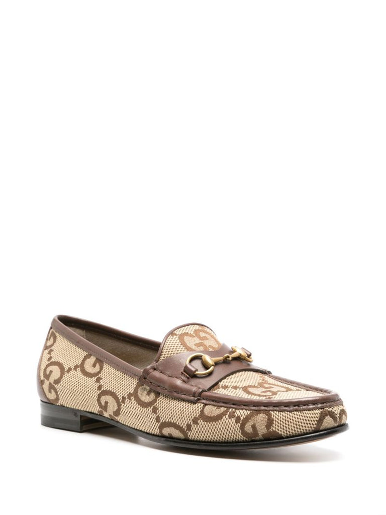 Brown Jordaan Maxi Gg Canvas Loafers