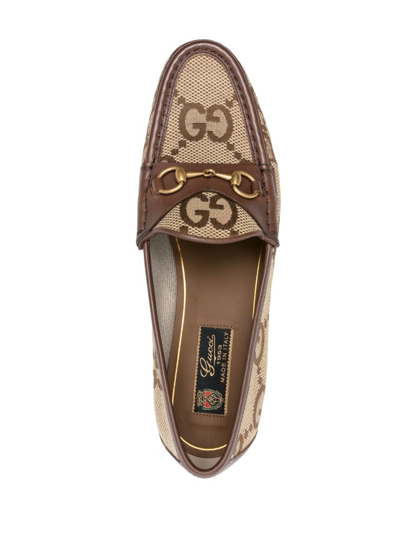 Brown Jordaan Maxi Gg Canvas Loafers