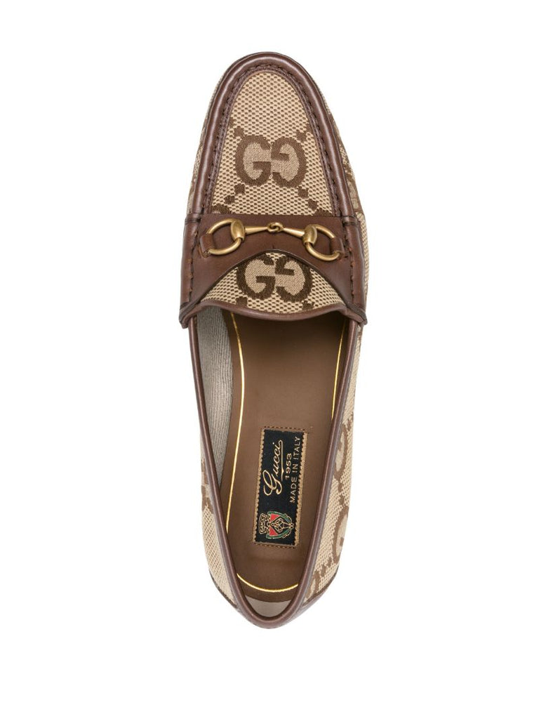 Brown Jordaan Maxi Gg Canvas Loafers
