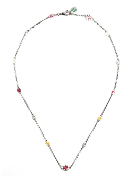 Sterling Silver Interlocking G Necklace