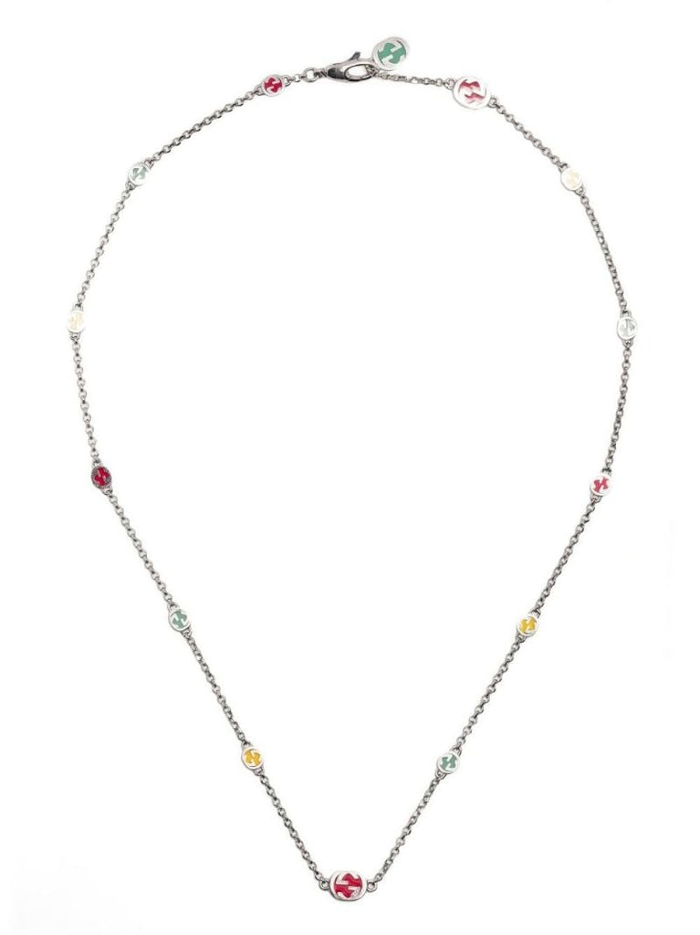 Sterling Silver Interlocking G Necklace