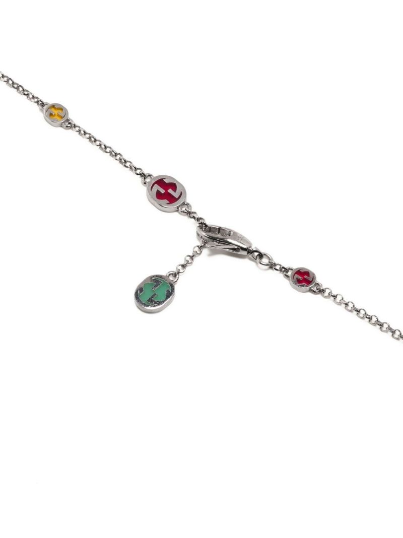 Sterling Silver Interlocking G Necklace
