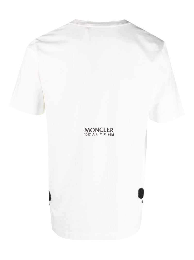 White Logo Print T-shirt