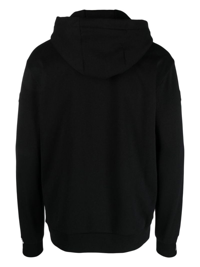 Black Logo Print Hoodie