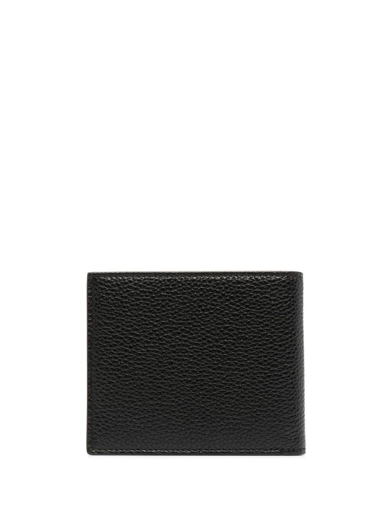 Black Embossed Logo Bi-fold Wallet