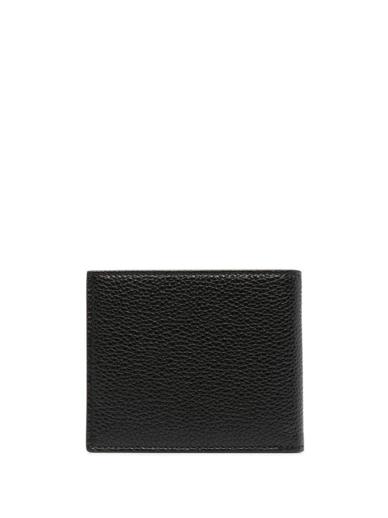 Black Embossed Logo Bi-fold Wallet