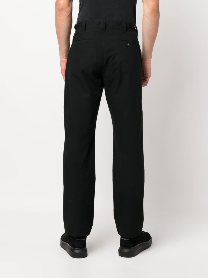Black Sailor Straight Trousers