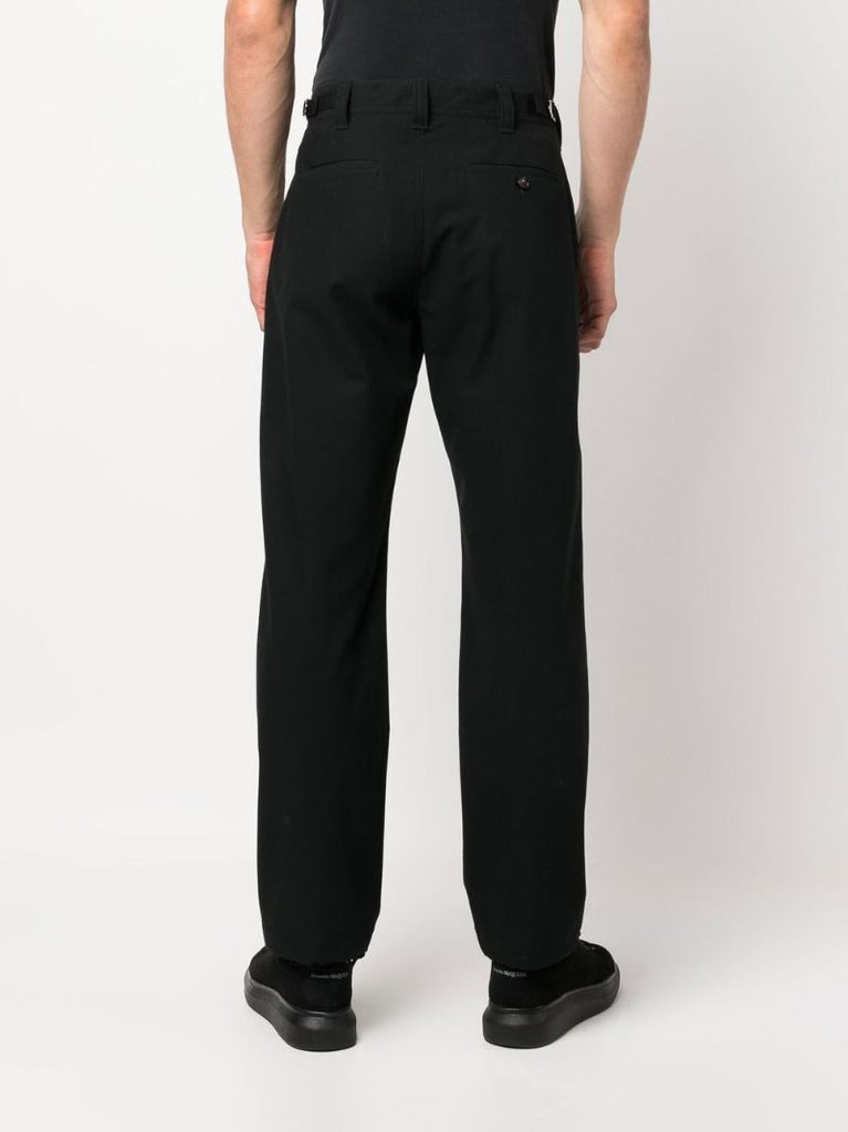 Black Sailor Straight Trousers