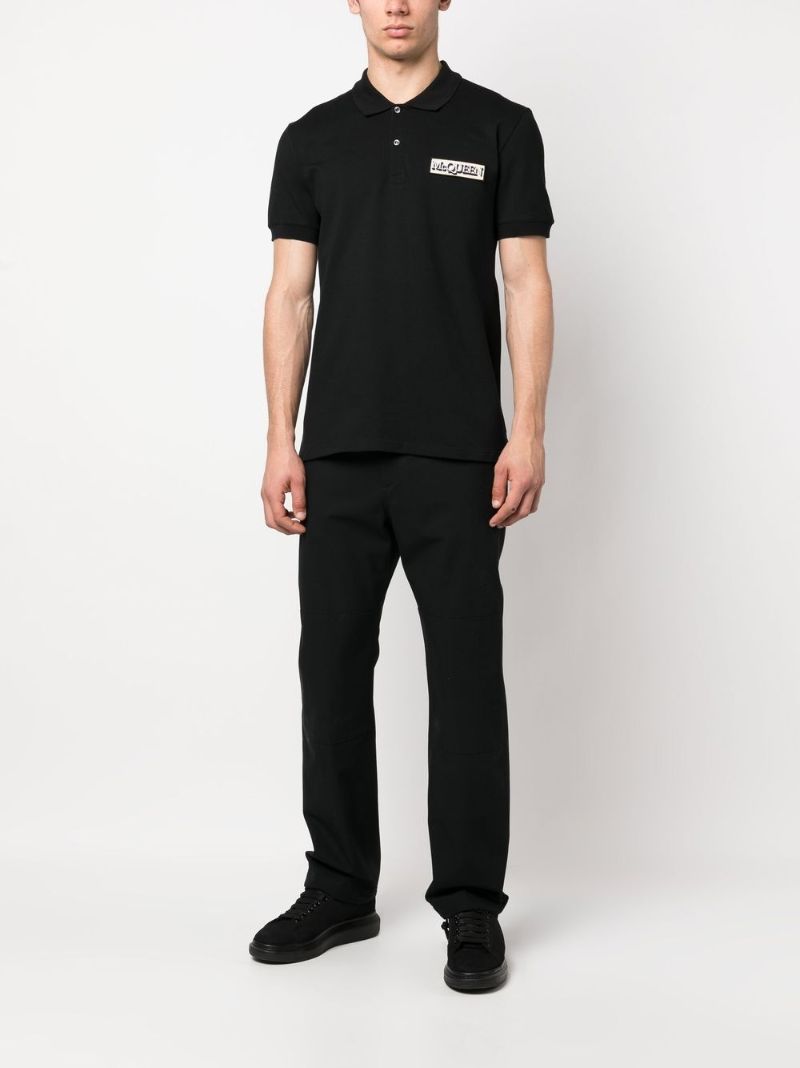 Black Sailor Straight Trousers