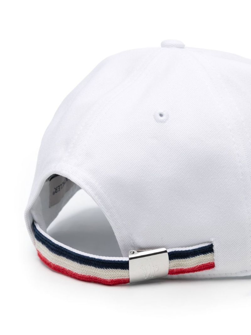 White Embroidered Logo Baseball Hat