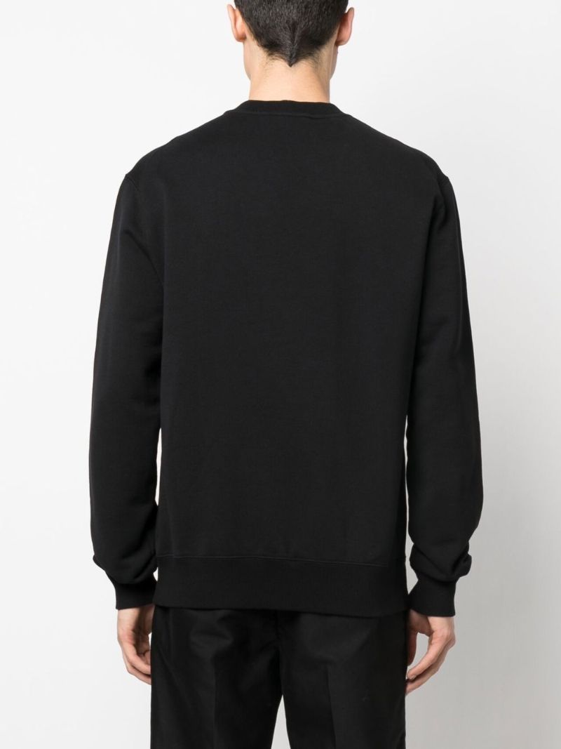 Black Logo Embroidered Sweatshirt