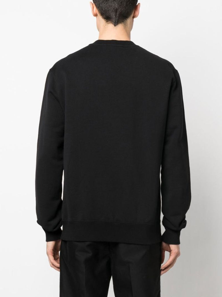Black Logo Embroidered Sweatshirt
