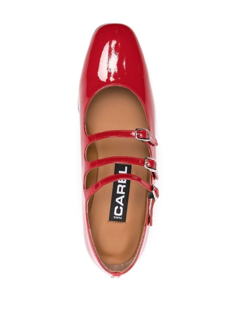 Red Ariana Patent-leather Shoes