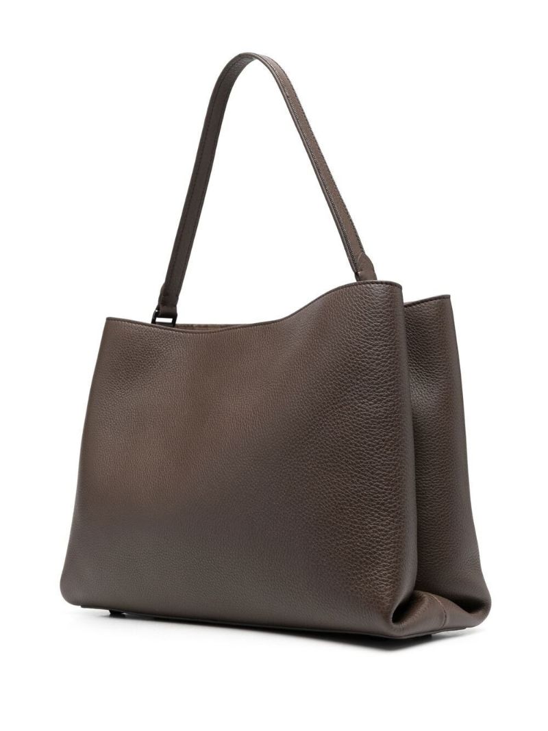 Brown Leather Shopper Bag