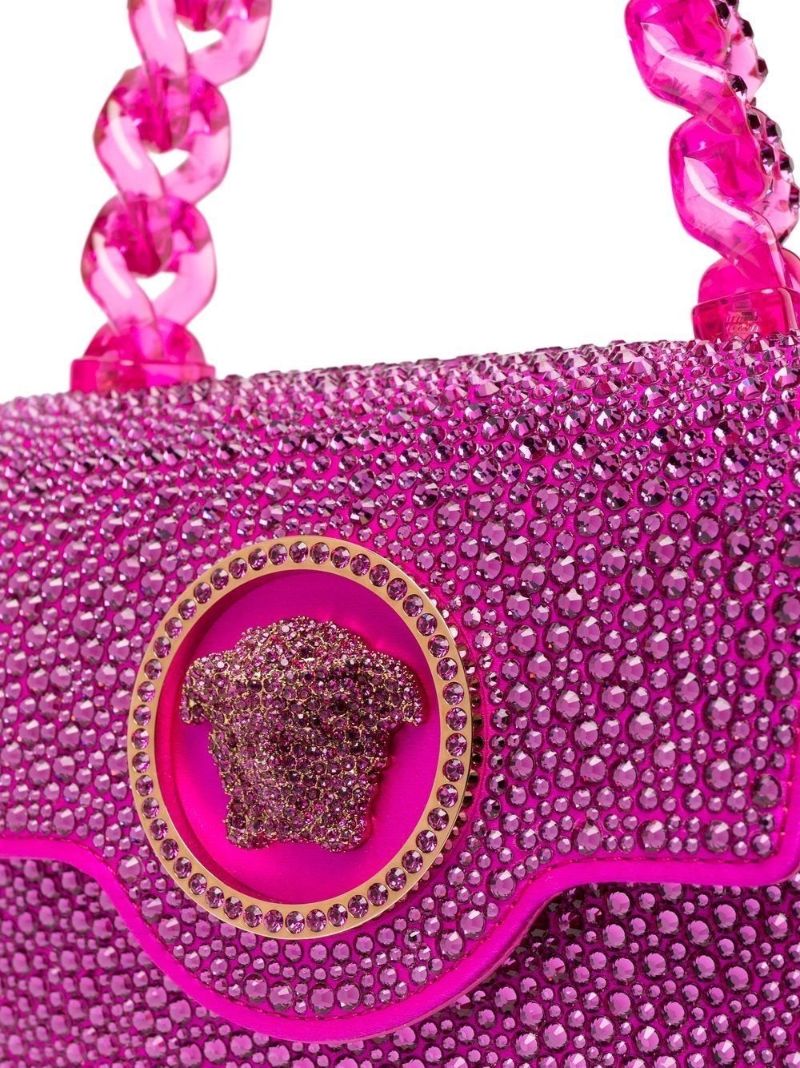 Pink La Medusa Crystal Mini Bag