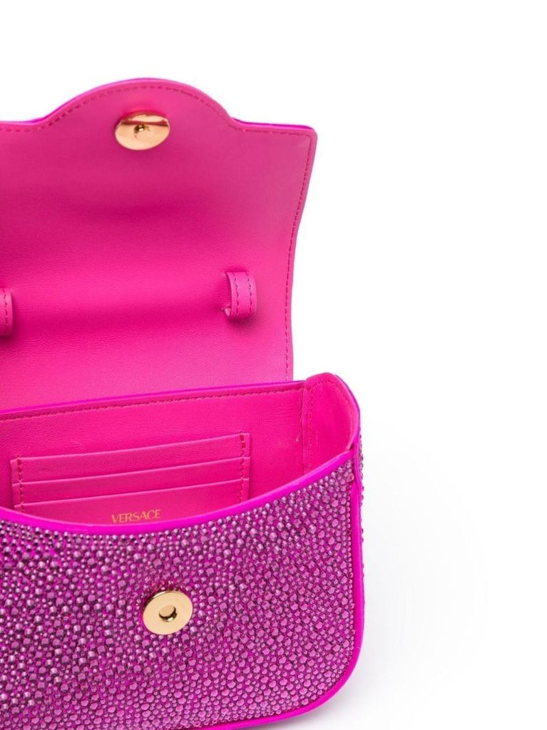 Pink La Medusa Crystal Mini Bag