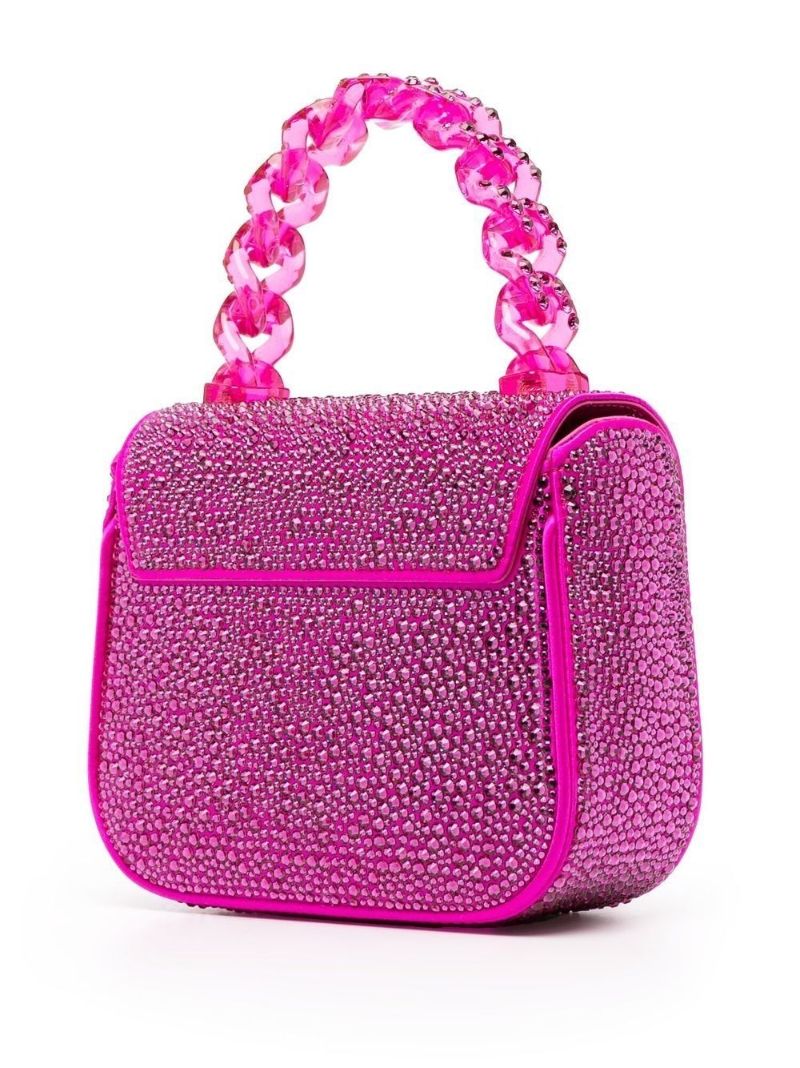 Pink La Medusa Crystal Mini Bag