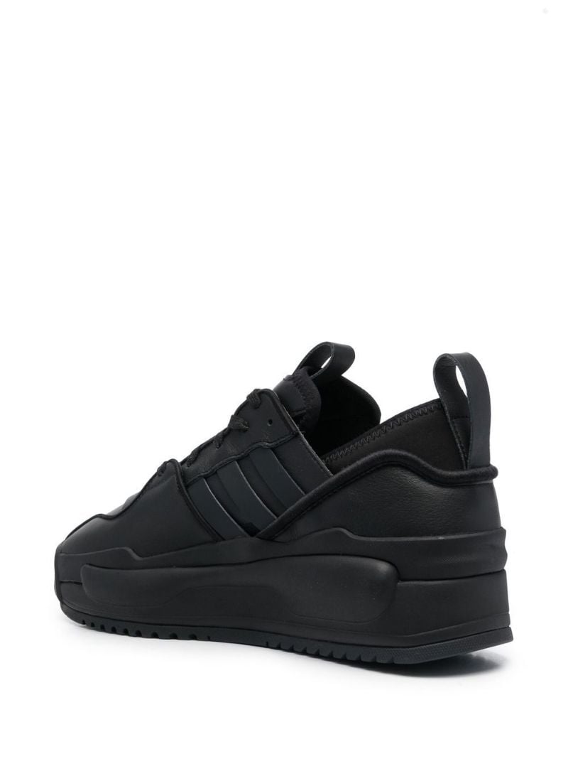 Black Rivalry Leather Sneakers