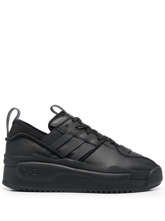 Black Rivalry Leather Sneakers