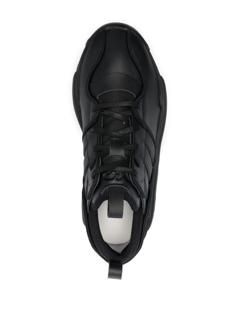 Black Rivalry Leather Sneakers