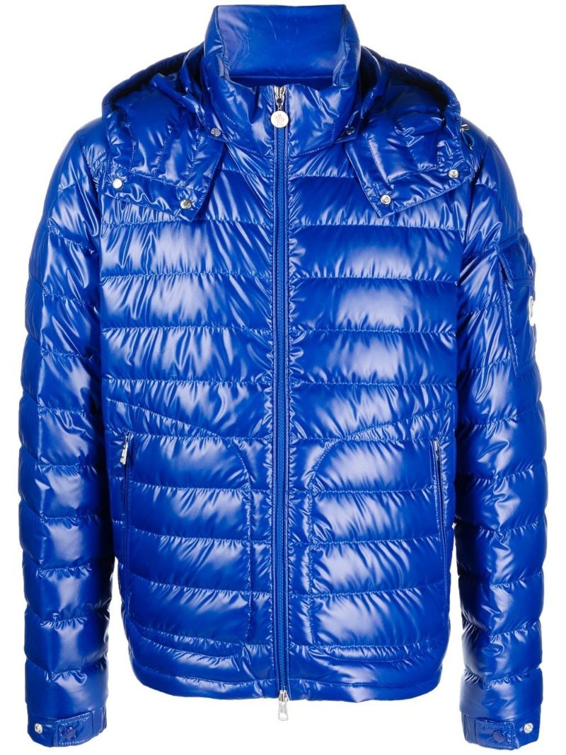 Blue Logo Patch Padded Jacket