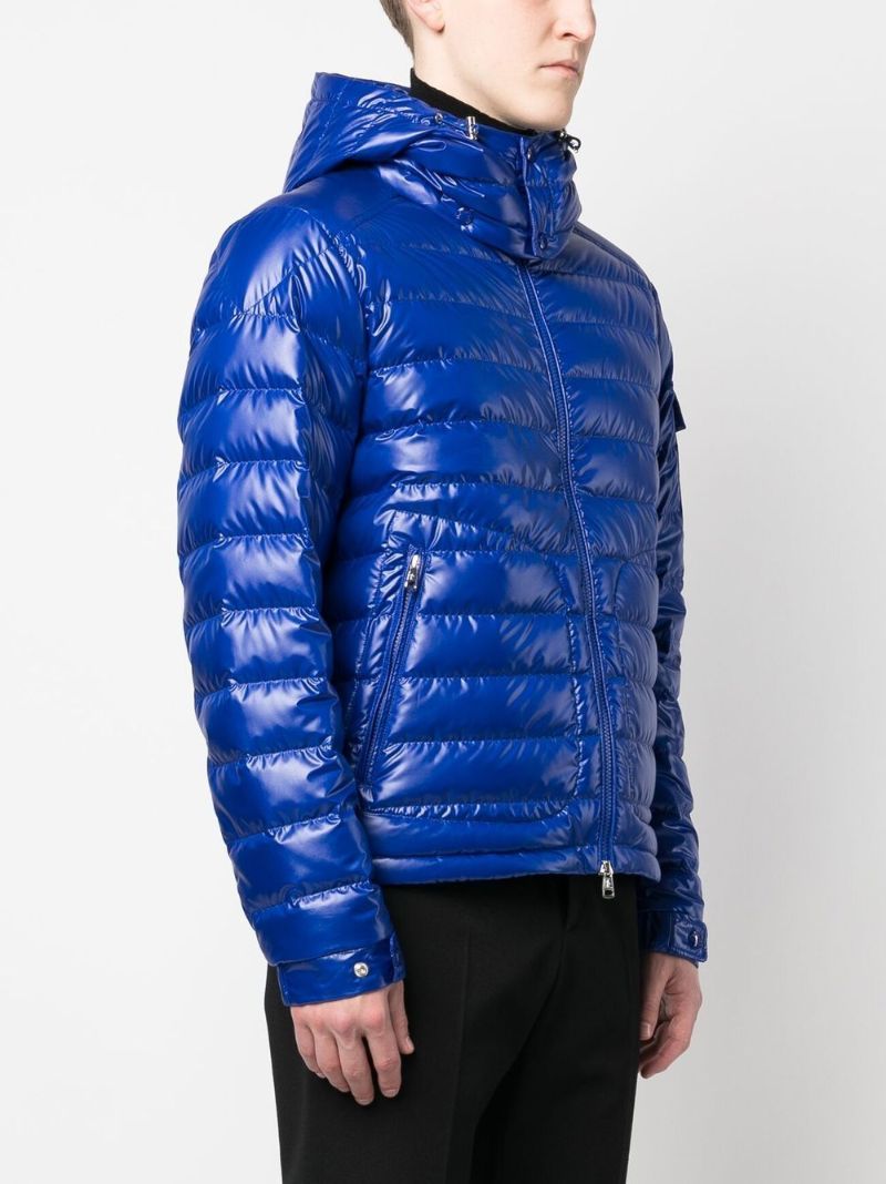 Blue Logo Patch Padded Jacket