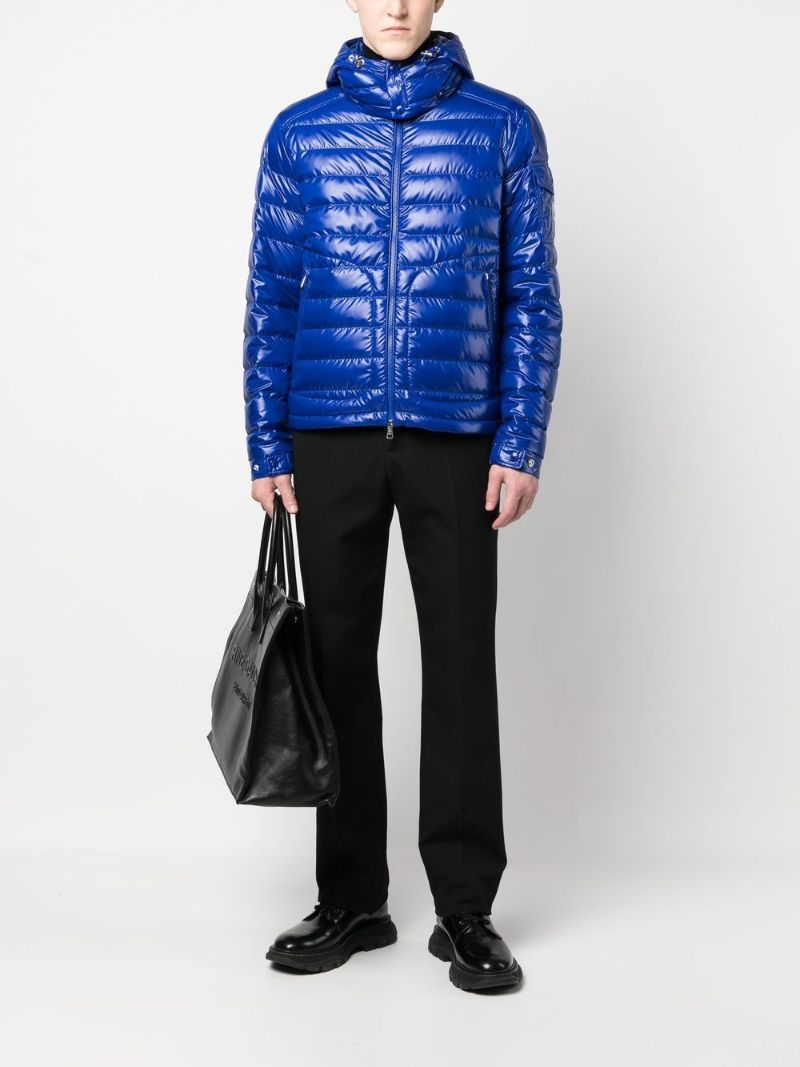 Blue Logo Patch Padded Jacket