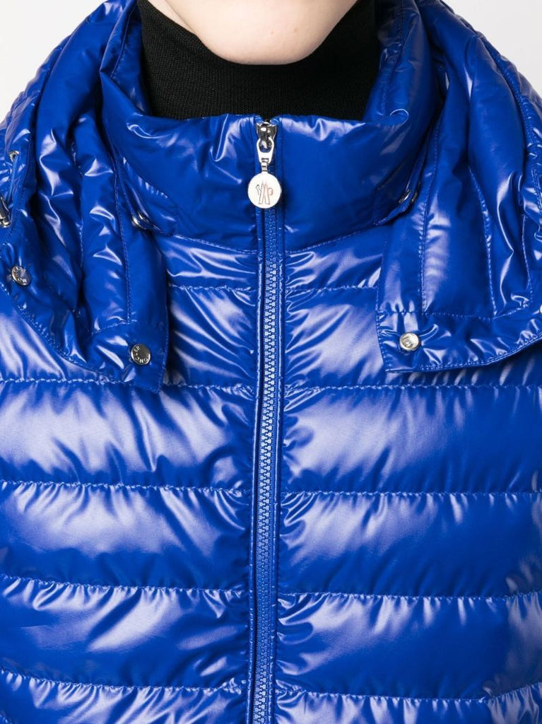 Blue Logo Patch Padded Jacket