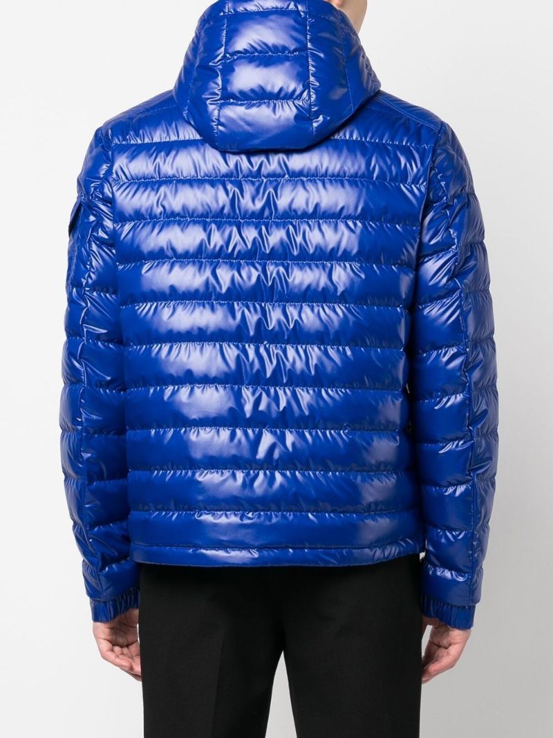 Blue Logo Patch Padded Jacket