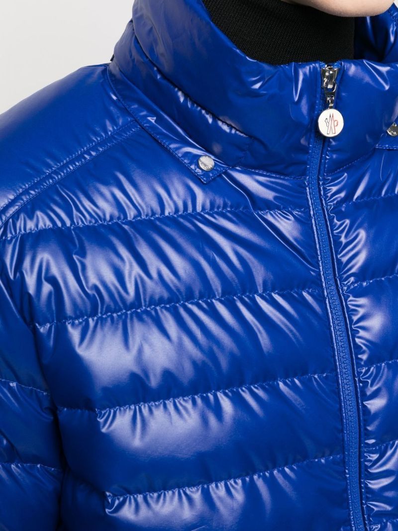 Blue Logo Patch Padded Jacket