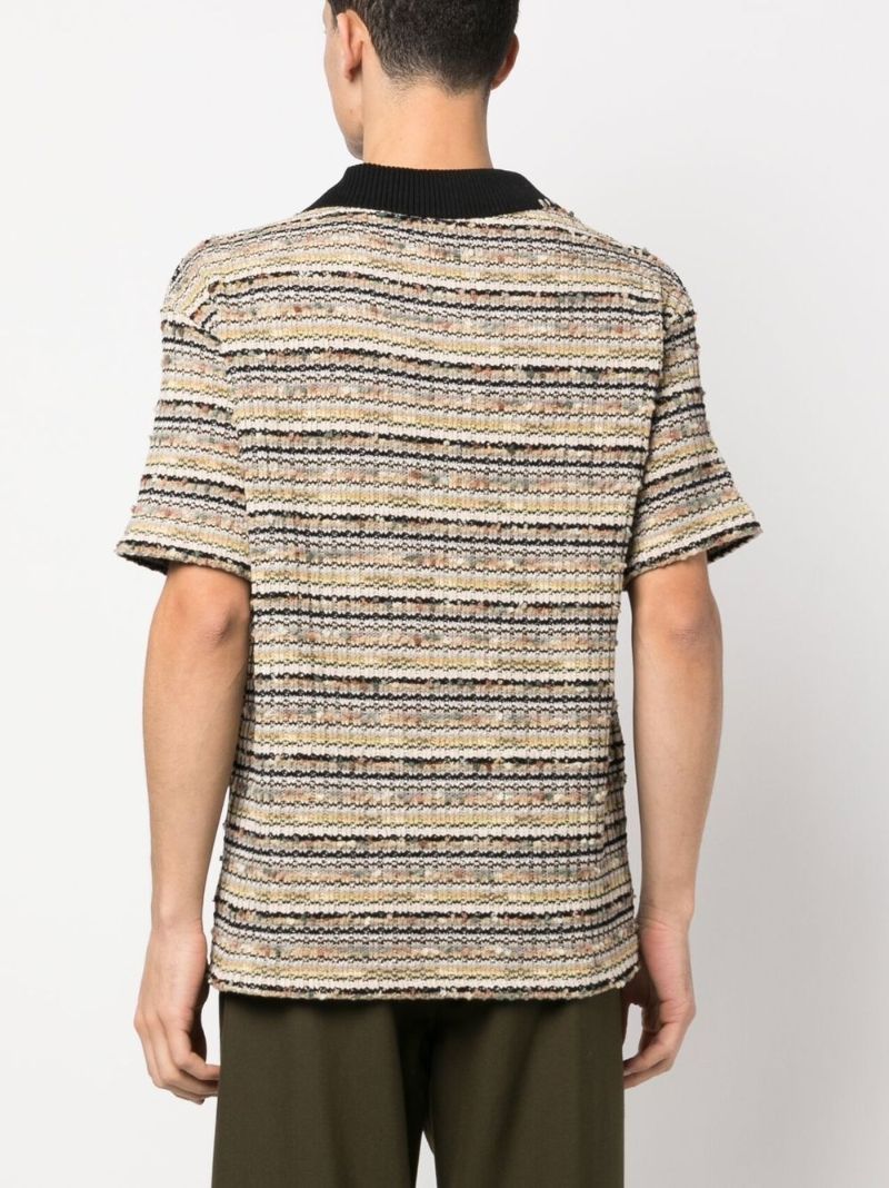 Multicolour Knitted Polo Shirt