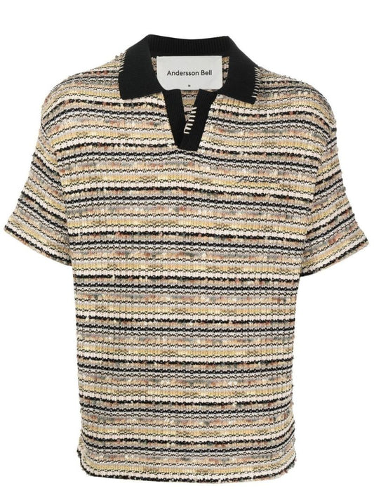 Multicolour Knitted Polo Shirt