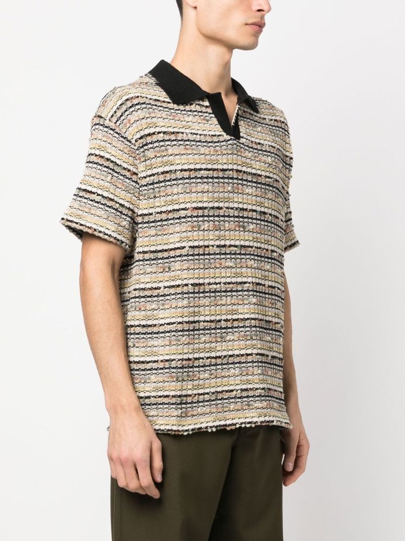 Multicolour Knitted Polo Shirt