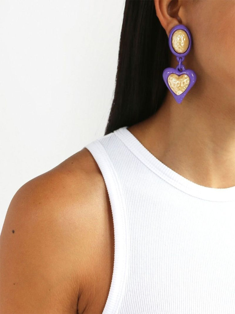 Gold-tone Night Fever Drop Earrings