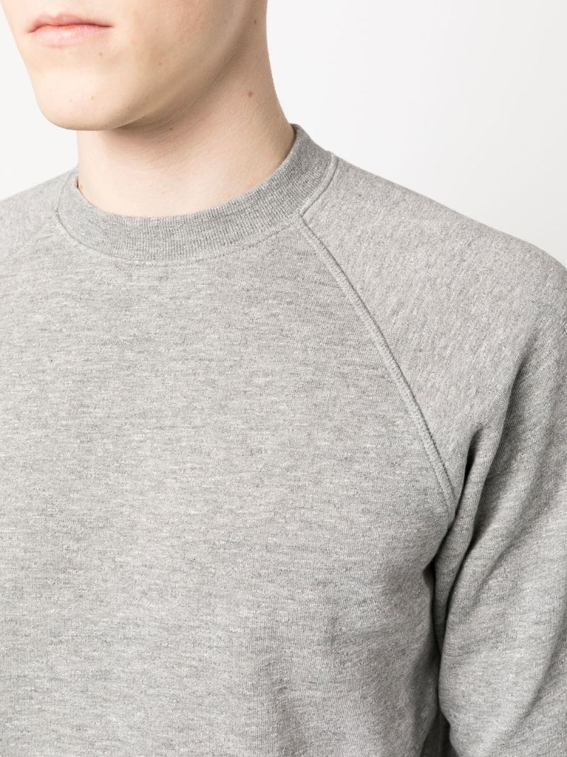 Grey Cotton Crew Neck Sweatshirt