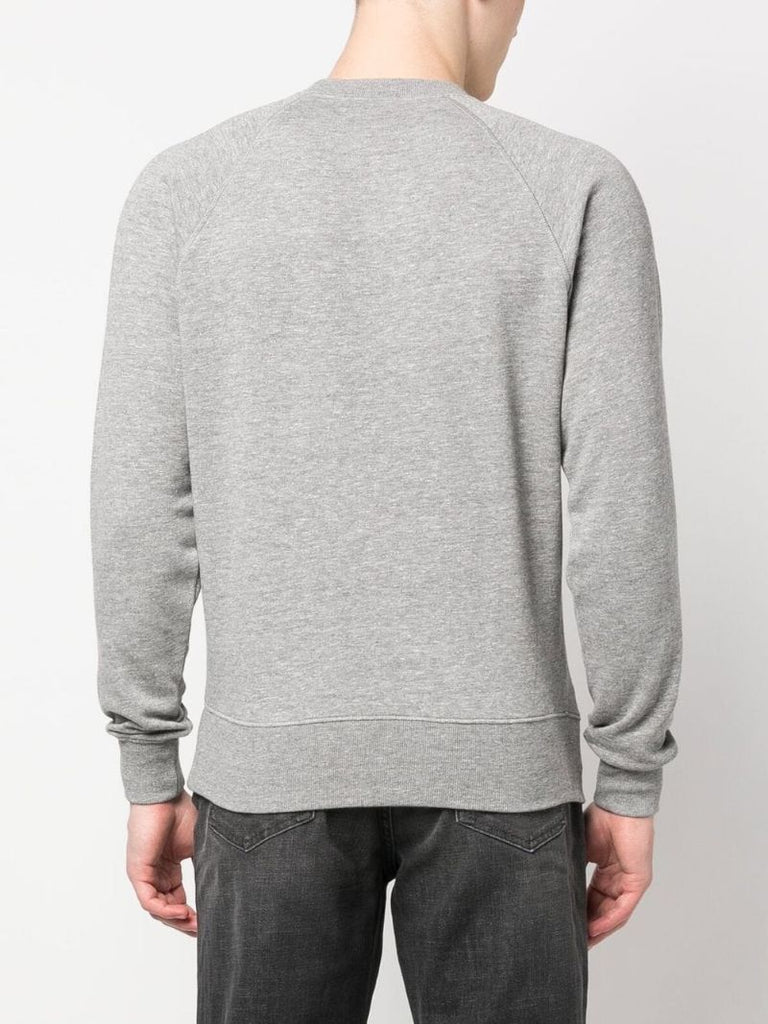 Grey Cotton Crew Neck Sweatshirt