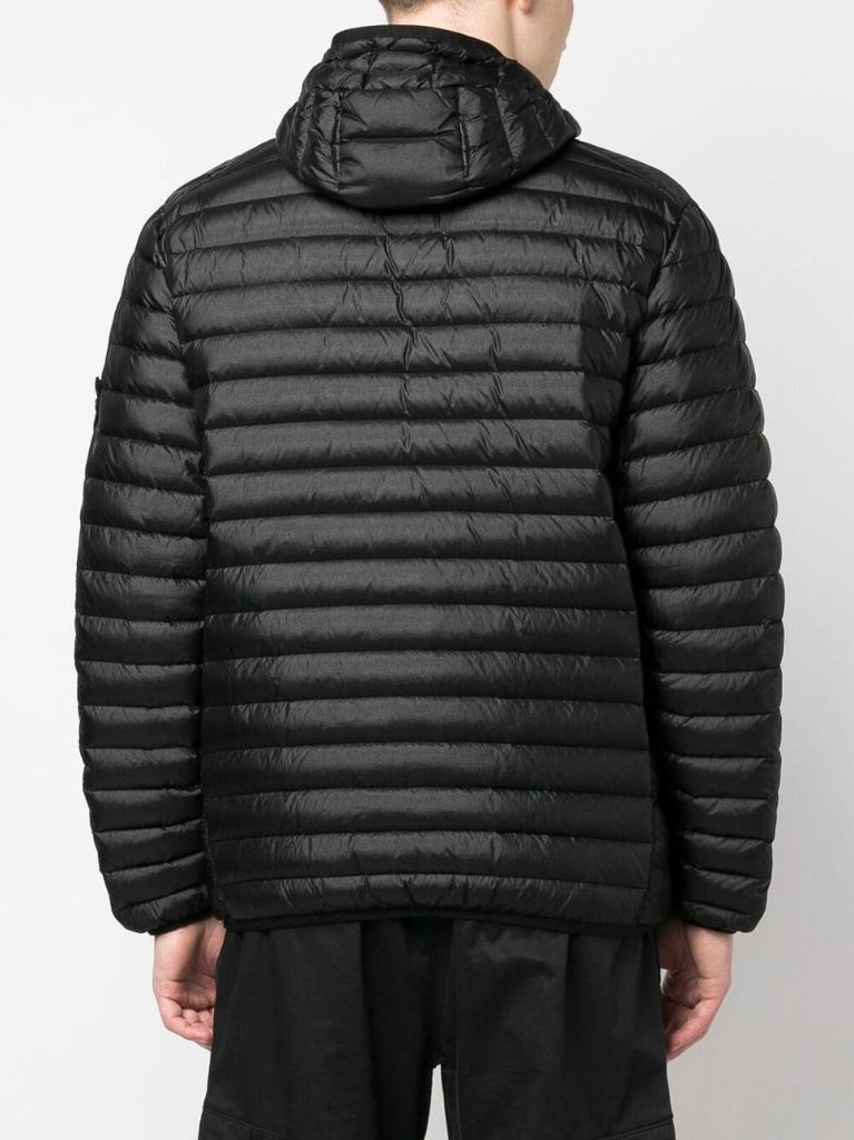 Black Compass Logo Patch Down Jacket