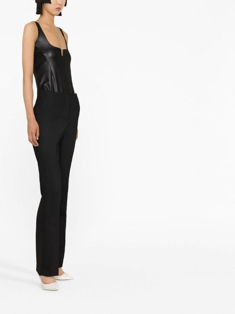Black Femmi Straight-leg Trousers