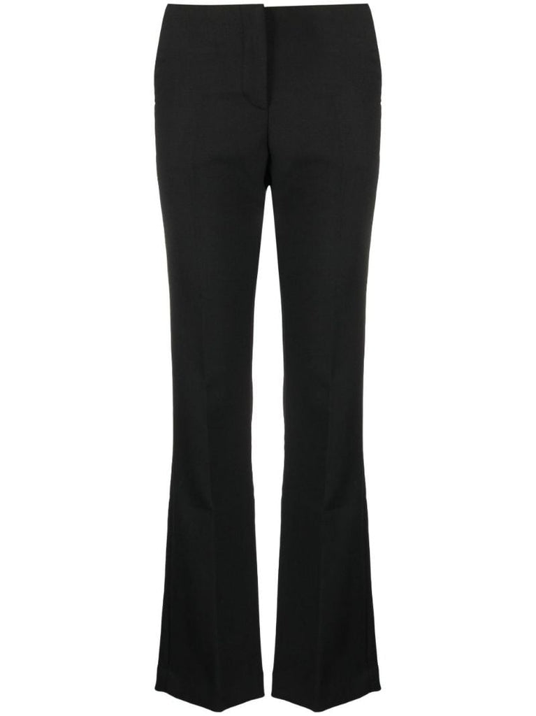 Black Femmi Straight-leg Trousers
