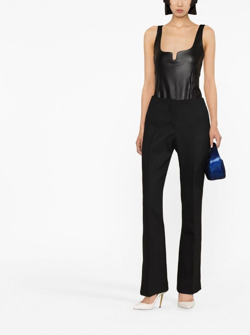 Black Femmi Straight-leg Trousers