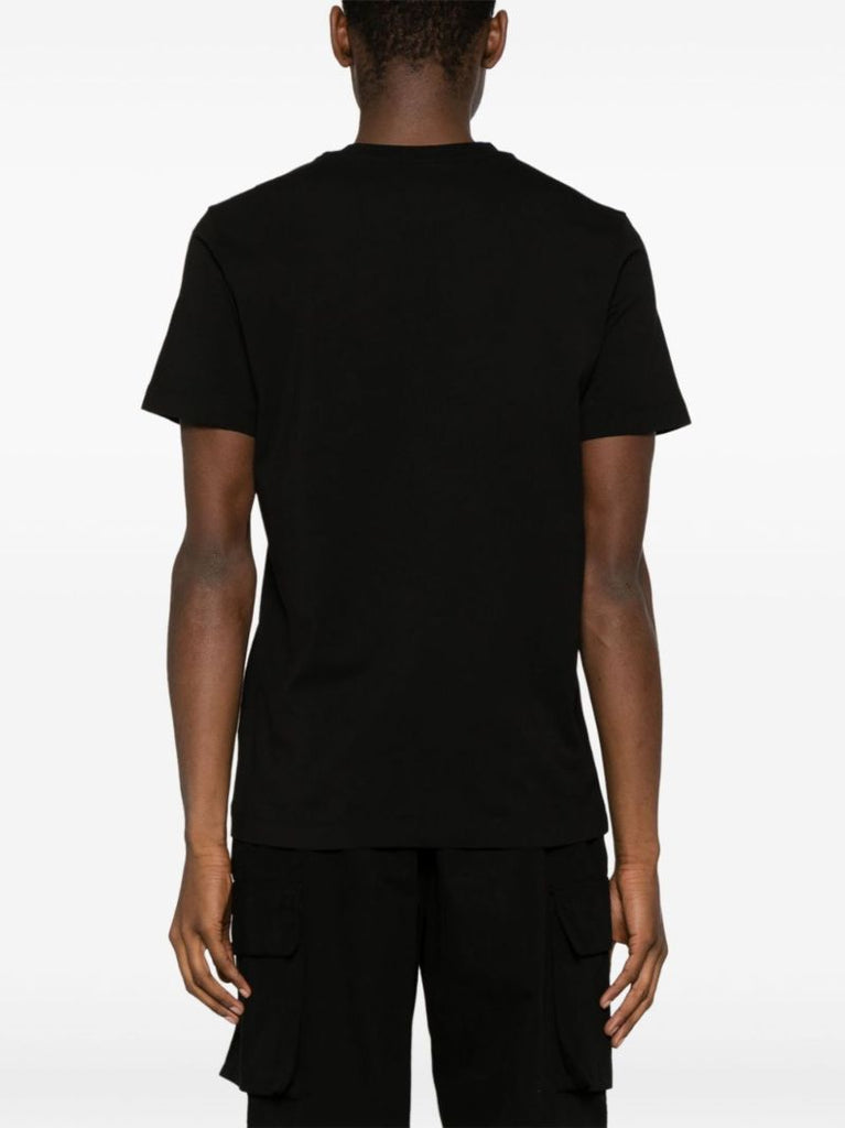 Black Logo-appliquÃ_x0083_Â© Cotton T-shirts Set