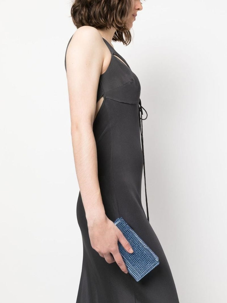 Blue Super Amina Paloma Clutch Bag