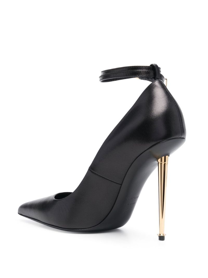Black Padlock 110 Leather Pumps