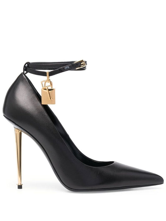 Black Padlock 110 Leather Pumps