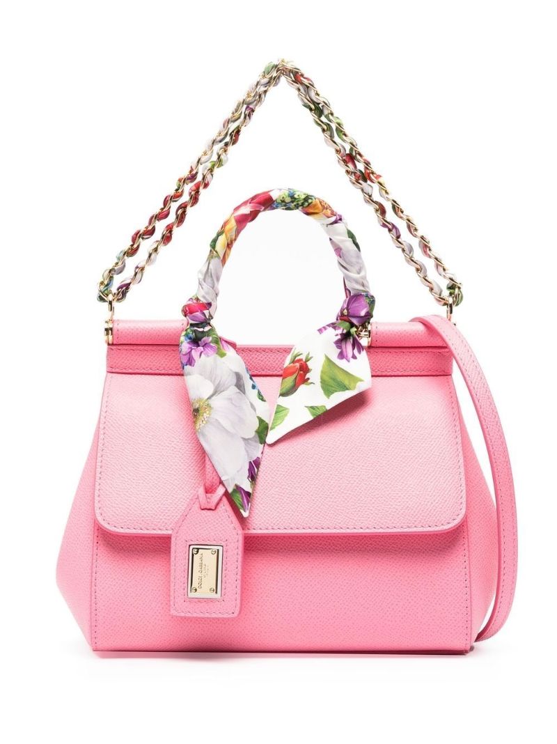 Pink Small Sicily Scarf Cross Body Bag