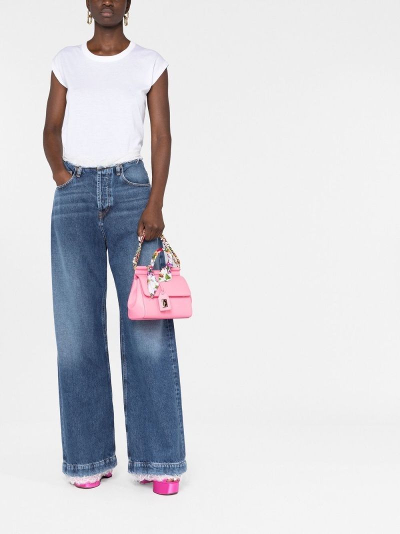 Pink Small Sicily Scarf Cross Body Bag