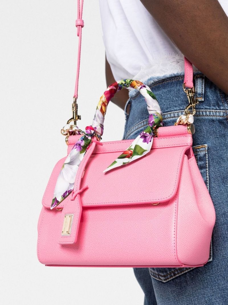 Pink Small Sicily Scarf Cross Body Bag
