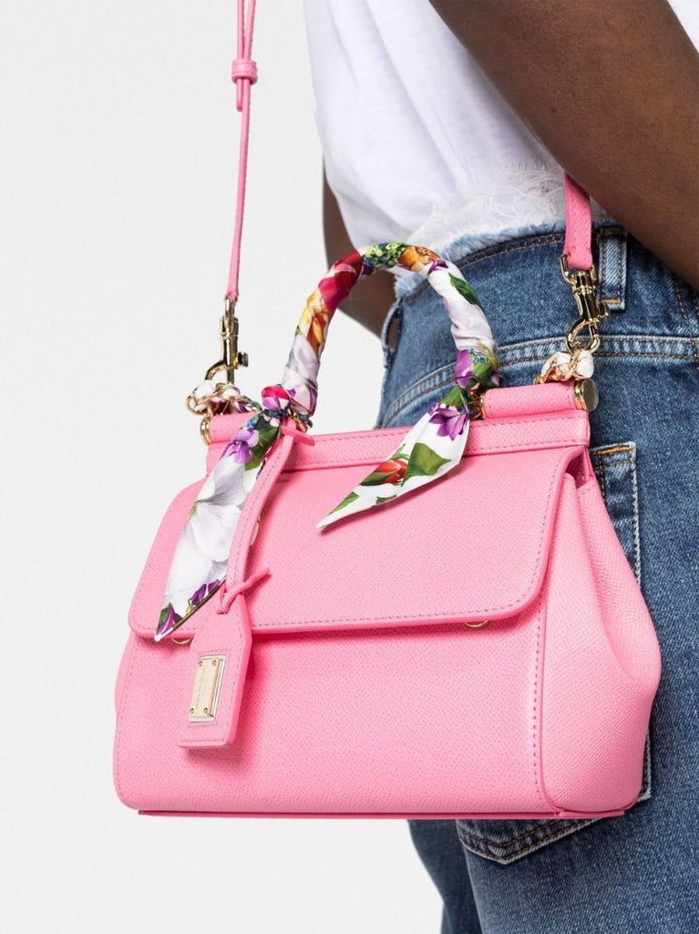 Pink Small Sicily Scarf Cross Body Bag