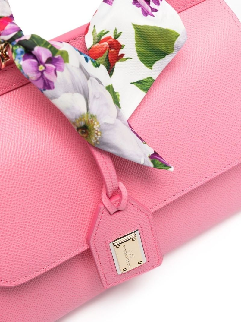 Pink Small Sicily Scarf Cross Body Bag