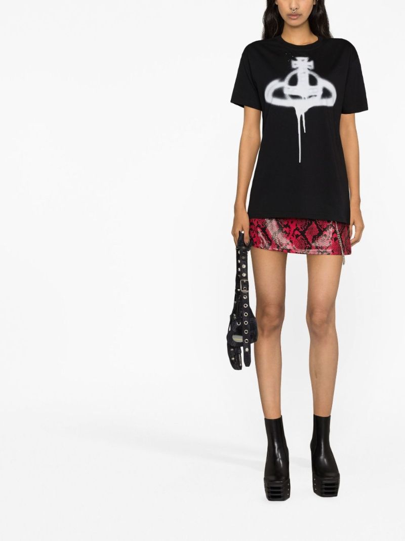 Black Orb Print T-shirt
